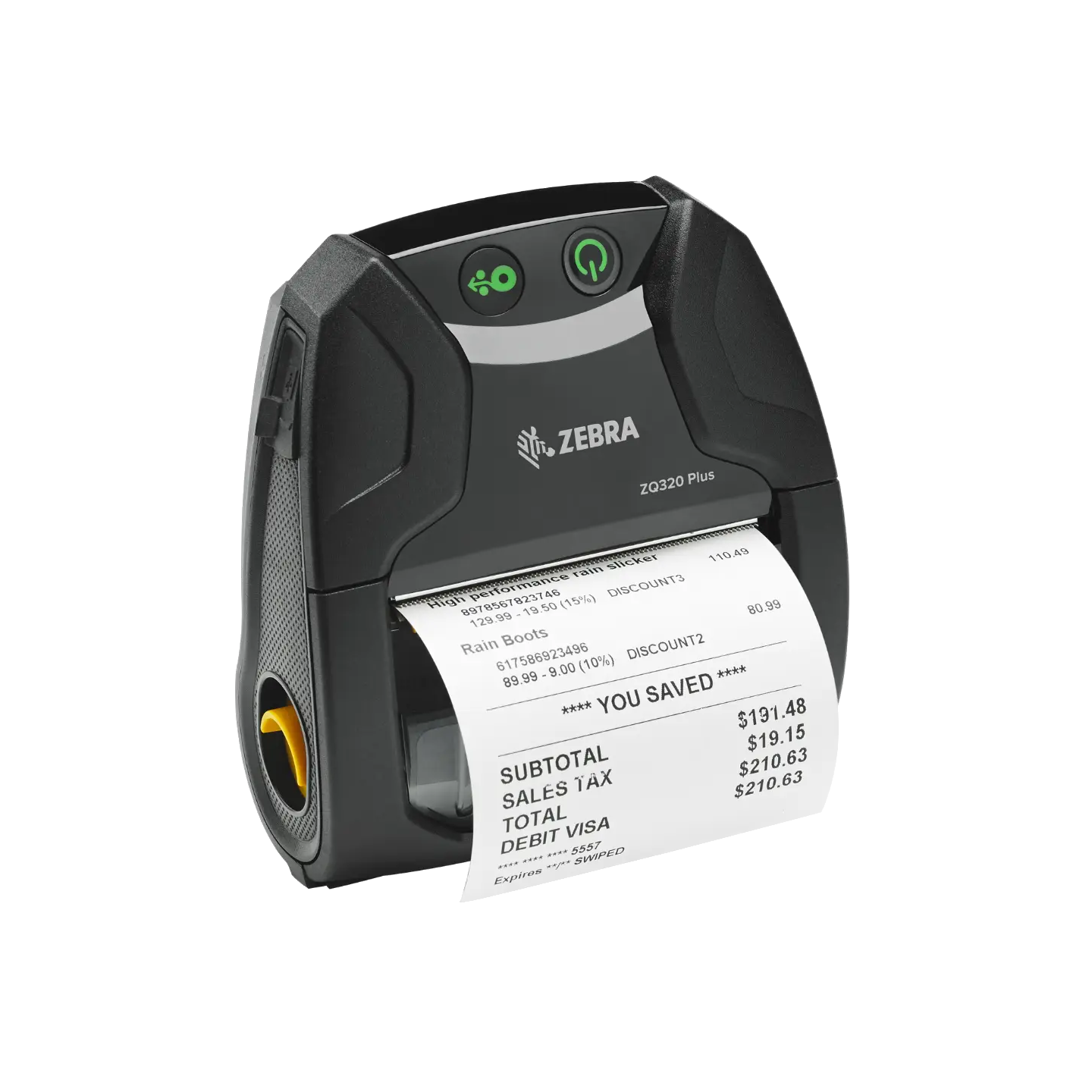 Impresora de etiquetas portátil 3" avanzada Zebra ZQ320 PLUS para uso en exterior