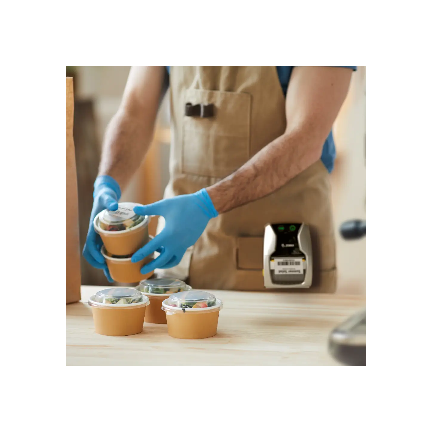 Impresora de etiquetas portátil 2" avanzada Zebra ZQ310 PLUS para uso en interior