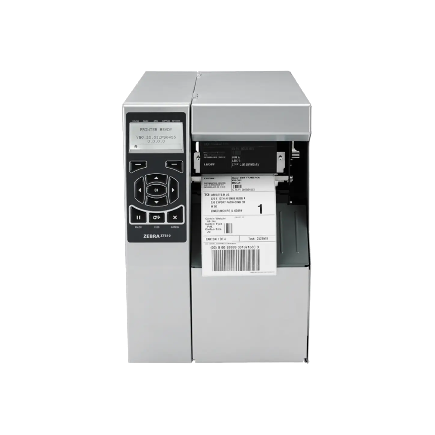 Impresora de etiquetas industrial 4" de alto rendimiento Zebra ZT510