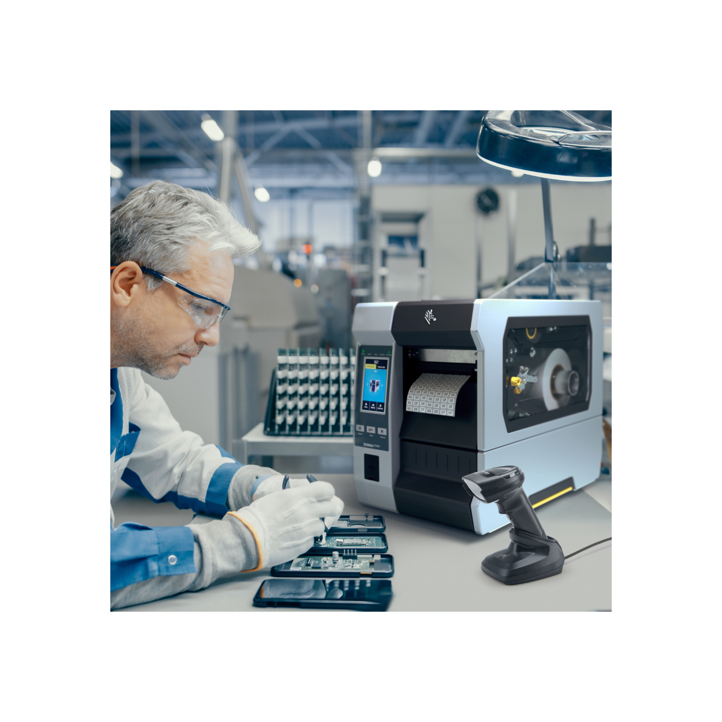 Impresora de etiquetas industrial 4" premium Zebra ZT610 RFID