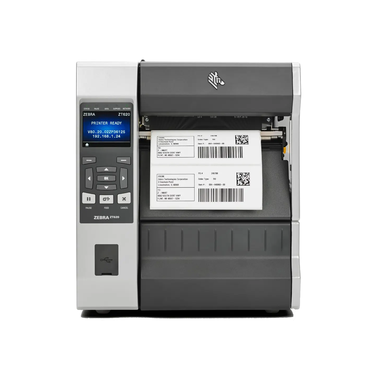 Impresora de etiquetas industrial 6" premium Zebra ZT620 RFID