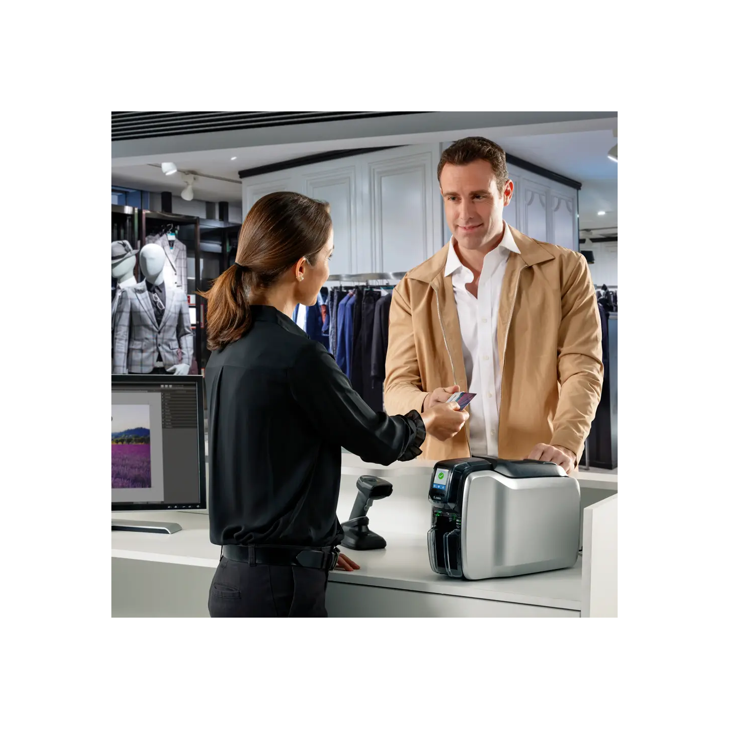 Impresora de tarjetas Zebra ZC300 SINGLE-SIDED