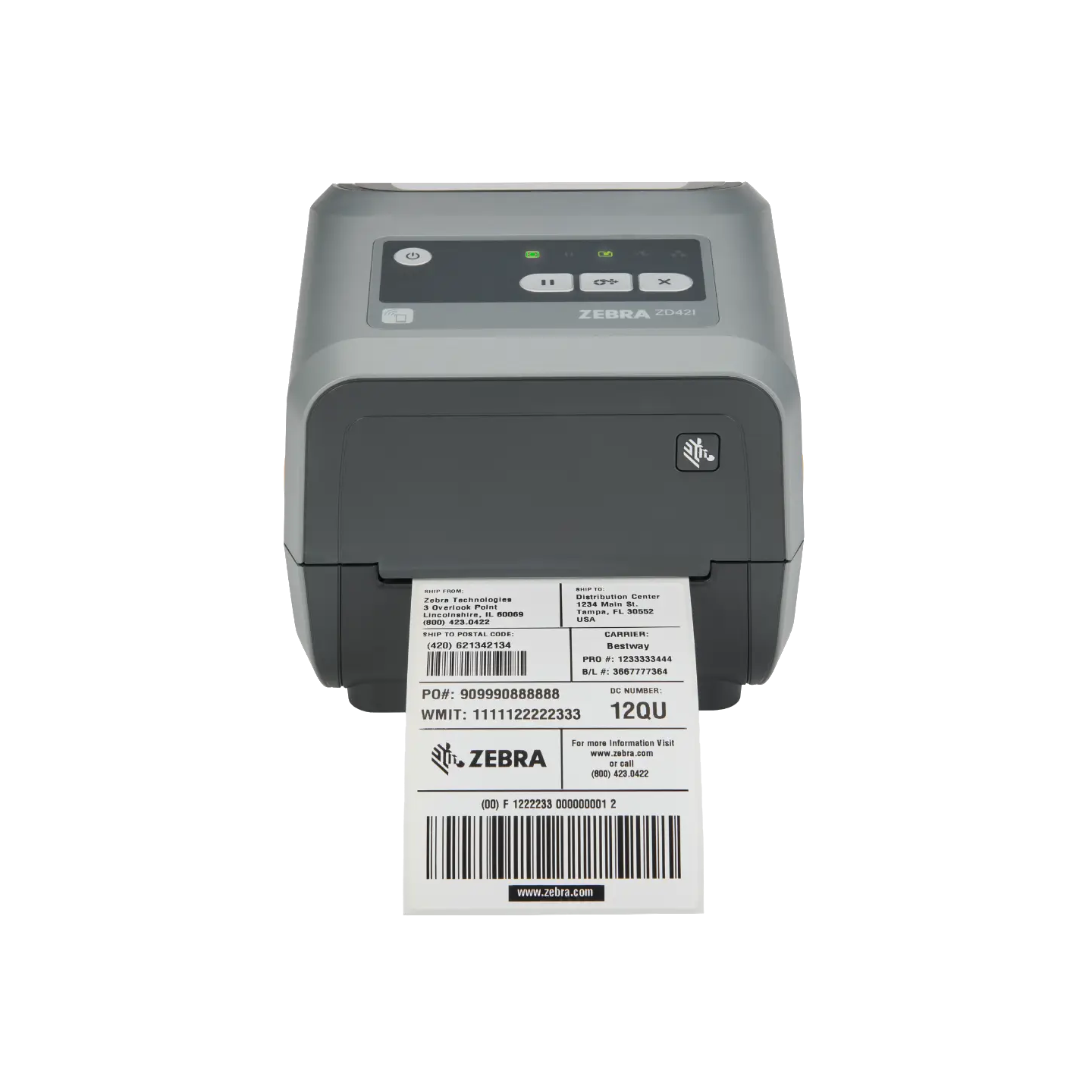 Impresora de Sobremesa gama avanzada 4" Zebra ZD421 CARTRIDGE